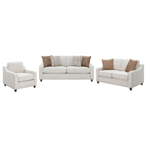 English Elm Mackenzie Chenille Living Room Set with Tailored Arms and Foam Cushion Seating B062S01960