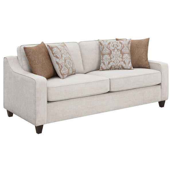English Elm Mackenzie Chenille Living Room Set with Tailored Arms and Foam Cushion Seating B062S01960