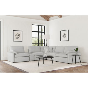 English Elm Hollander Modular Power Reclining Sectional with Storage Console for Living Rooms B062S01962