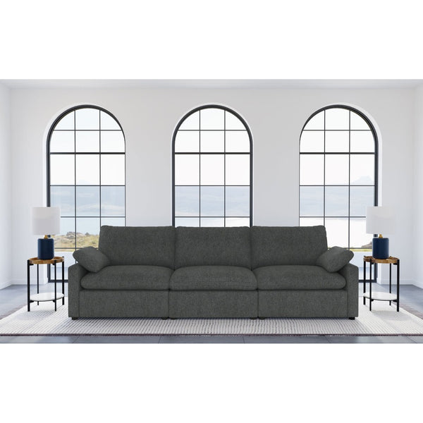 English Elm Hollander Power Reclining Sofa Wide Polyester Frame Modern Living Room Seating B062S01965