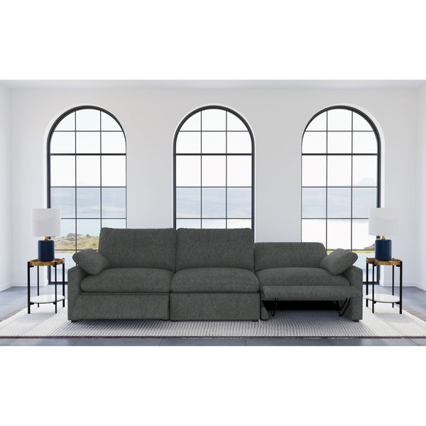 English Elm Hollander Power Reclining Sofa Wide Polyester Frame Modern Living Room Seating B062S01965