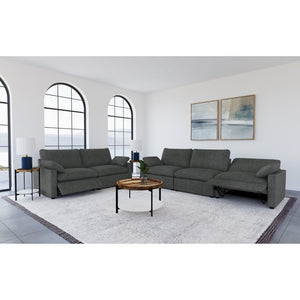 English Elm Hollander Power Reclining Sofa Wide Polyester Frame Modern Living Room Seating B062S01965