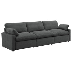 English Elm Hollander Power Reclining Sofa Wide Polyester Frame Modern Living Room Seating B062S01965