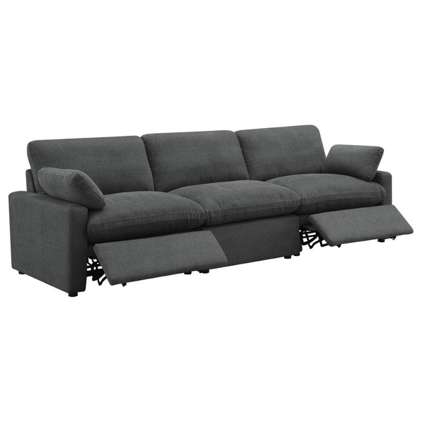 English Elm Hollander Power Reclining Sofa Wide Polyester Frame Modern Living Room Seating B062S01965