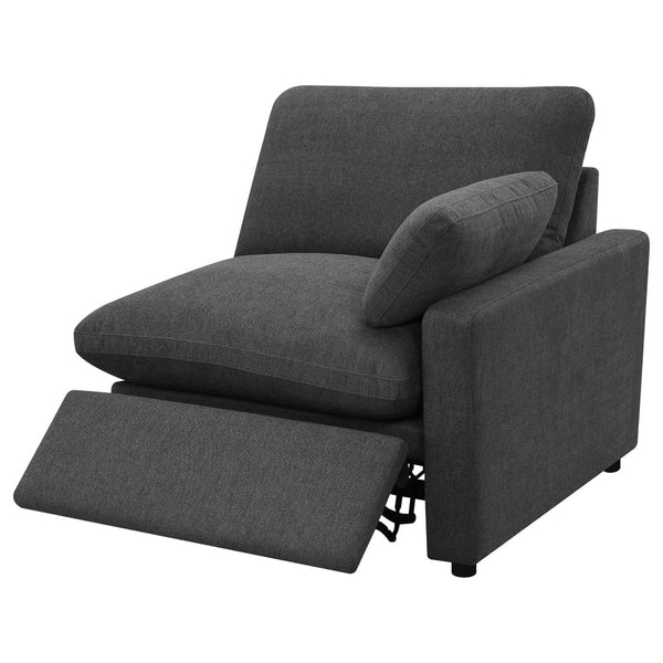 English Elm Hollander Power Reclining Sofa Wide Polyester Frame Modern Living Room Seating B062S01965