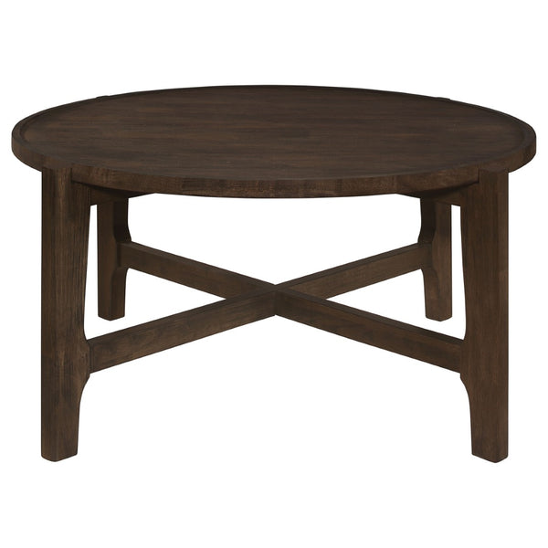 English Elm Milven Solid Hardwood 2 Piece Living Room Coffee and End Table Set with Dark Finish B062S01970