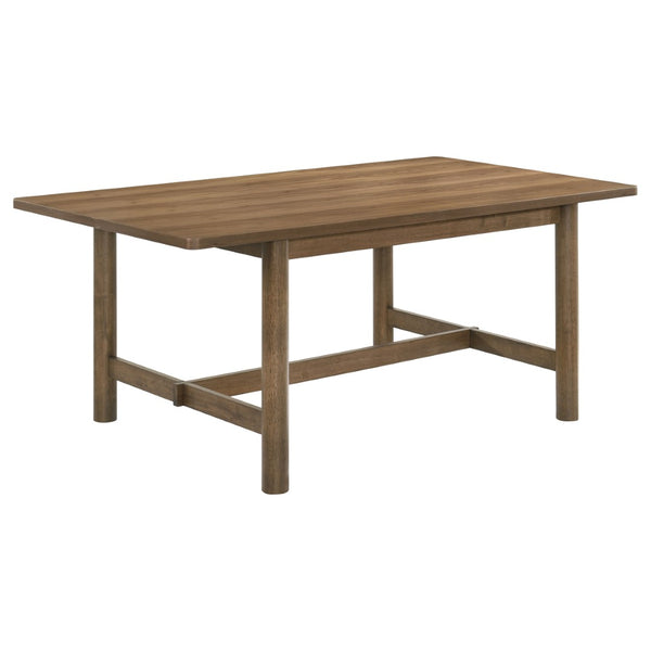 English Elm Graham Walnut Veneer Rectangular Dining Set with Upholstered Chairs for Five B062S01972