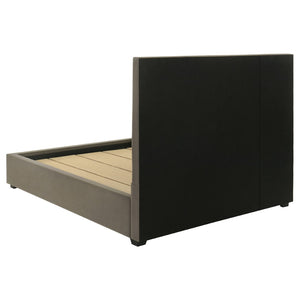 English Elm Germain Velvet Eastern King Platform Bed Diamond Tufted Headboard Low Profile Frame B062S01980