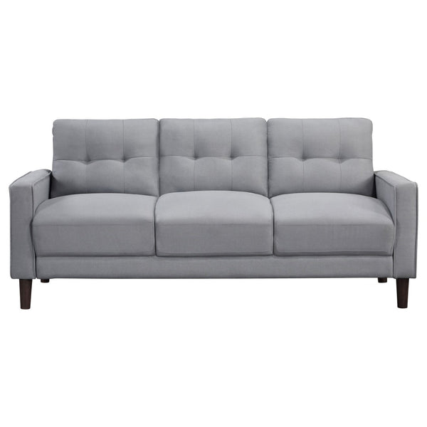 English Elm Harvey Mid-Century Sofa and Loveseat Set with Grid Tufting for Compact Living B062S01983