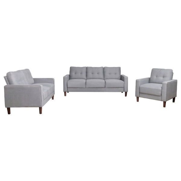English Elm Harvey Mid-Century Tufted Sofa Set with Tapered Legs for a Polished Living Room B062S01984