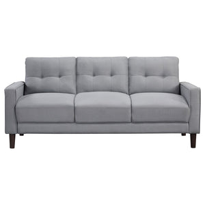 English Elm Harvey Mid-Century Tufted Sofa Set with Tapered Legs for a Polished Living Room B062S01984