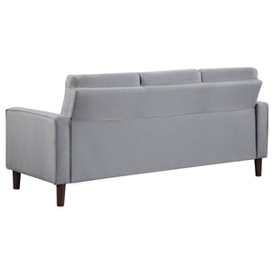 English Elm Harvey Mid-Century Tufted Sofa Set with Tapered Legs for a Polished Living Room B062S01984