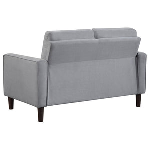 English Elm Harvey Mid-Century Tufted Sofa Set with Tapered Legs for a Polished Living Room B062S01984