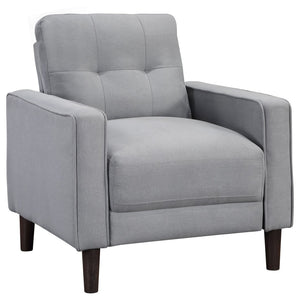 English Elm Harvey Mid-Century Tufted Sofa Set with Tapered Legs for a Polished Living Room B062S01984