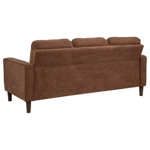 English Elm Heather Tufted Polyester Sofa Set with Track Arms Mid-Century Modern Living Room B062S01985