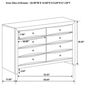English Elm Palamino Modern Transitional Eastern King Bedroom Set with Bookcase Storage Bed B062S01994