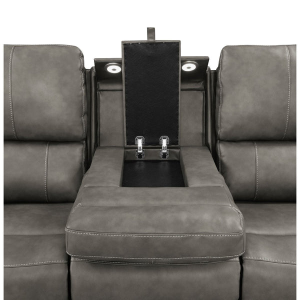 English Elm Boyce Power Reclining Sofa Set with Leatherette Upholstery and USB Charging Ports B062S01997
