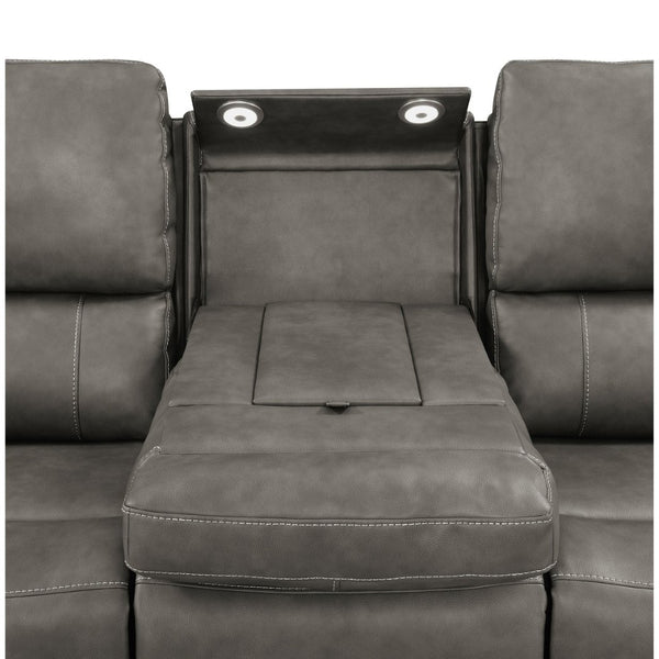 English Elm Boyce Power Reclining Sofa Set with Leatherette Upholstery and USB Charging Ports B062S01997