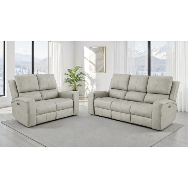 English Elm Boyce Triple Power Reclining Sofa Set Leatherette with USB Charging Ports B062S01998