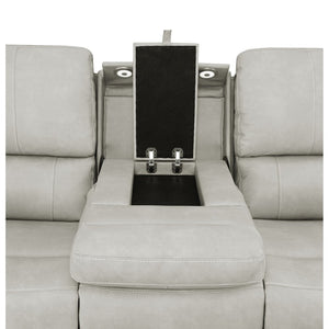 English Elm Boyce Triple Power Reclining Sofa Set Leatherette with USB Charging Ports B062S01998