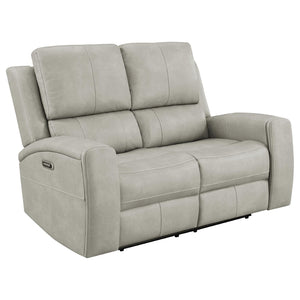 English Elm Boyce Triple Power Reclining Sofa Set Leatherette with USB Charging Ports B062S01998