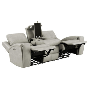 English Elm Boyce Triple Power Reclining Sofa Set Leatherette with USB Charging Ports B062S01998