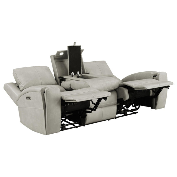 English Elm Boyce Triple Power Reclining Sofa Set Leatherette with USB Charging Ports B062S01998