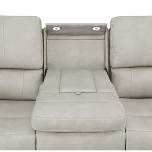 English Elm Boyce Triple Power Reclining Sofa Set Leatherette with USB Charging Ports B062S01998