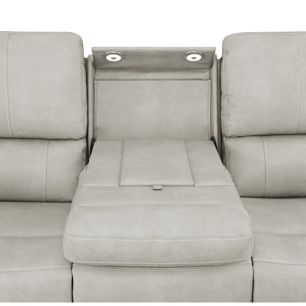 English Elm Boyce Triple Power Reclining Sofa Set Leatherette with USB Charging Ports B062S01998
