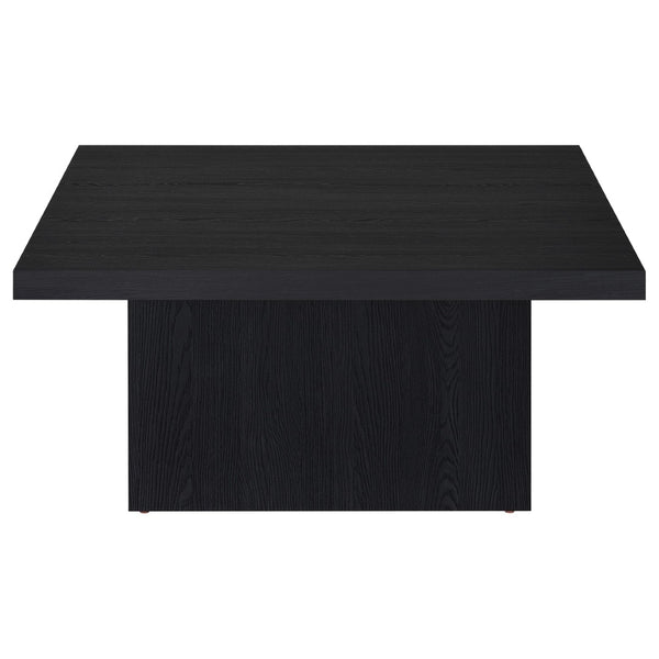English Elm Eldridge Square Two Piece Coffee and End Table Set for Modern Living Rooms Black B062S02037