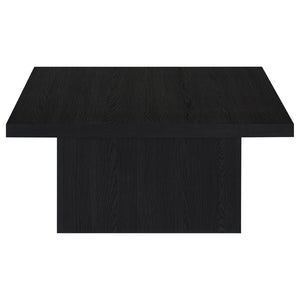 English Elm Eldridge Square Two Piece Coffee and End Table Set for Modern Living Rooms Black B062S02037
