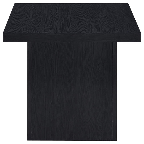 English Elm Eldridge Square Two Piece Coffee and End Table Set for Modern Living Rooms Black B062S02037
