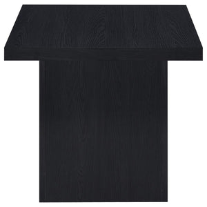 English Elm Eldridge Square Two Piece Coffee and End Table Set for Modern Living Rooms Black B062S02037