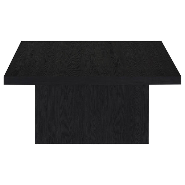 English Elm Eldridge Square Coffee Table Set with Matching End Tables for Modern Living Rooms Black B062S02038