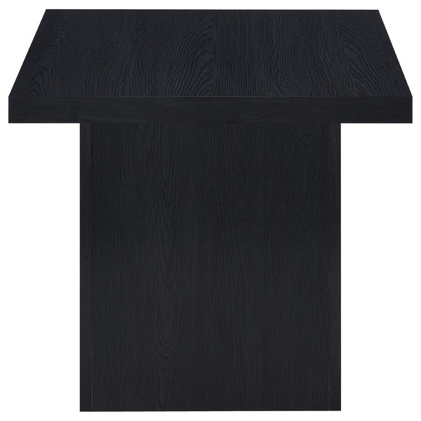 English Elm Eldridge Square Coffee Table Set with Matching End Tables for Modern Living Rooms Black B062S02038