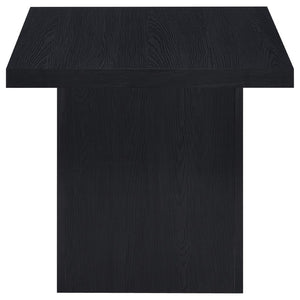 English Elm Eldridge Square Coffee Table Set with Matching End Tables for Modern Living Rooms Black B062S02038