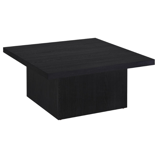 English Elm Eldridge Square Coffee Table Set with Matching End Tables for Modern Living Rooms Black B062S02038
