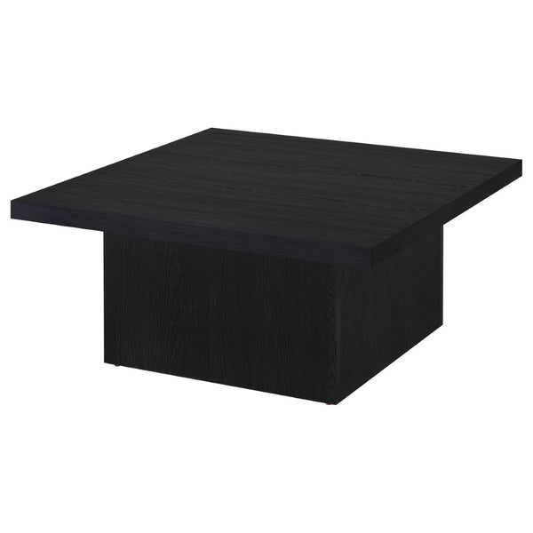 English Elm Eldridge Square Coffee Table Set with Matching End Tables for Modern Living Rooms Black B062S02038