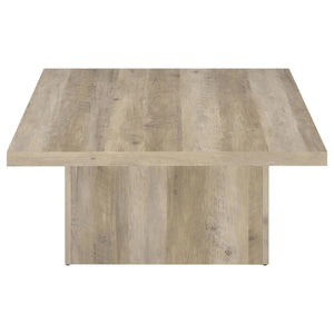 English Elm Eldridge Square Two Piece Coffee and End Table Set for Modern Living Rooms Distressed Pine B062S02039