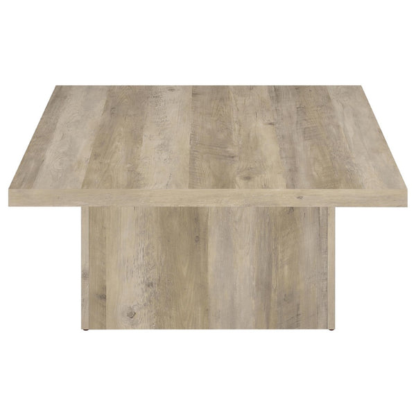 English Elm Eldridge Square Two Piece Coffee and End Table Set for Modern Living Rooms Distressed Pine B062S02039