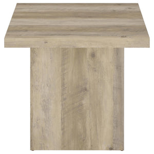English Elm Eldridge Square Coffee Table Set with Matching End Tables for Modern Living Rooms Distressed Pine B062S02040