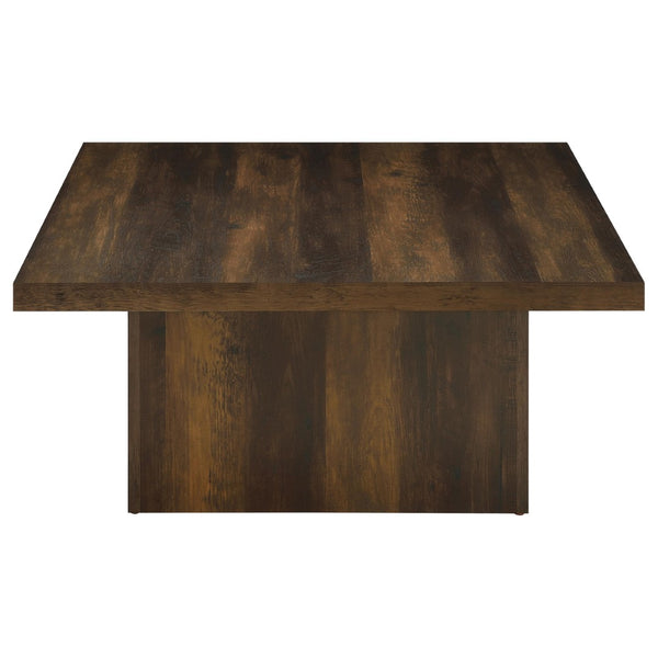 English Elm Eldridge Square Two Piece Coffee and End Table Set for Modern Living Rooms Dark Pine B062S02041
