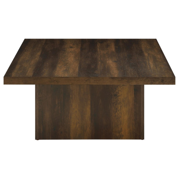 English Elm Eldridge Square Two Piece Coffee and End Table Set for Modern Living Rooms Dark Pine B062S02041