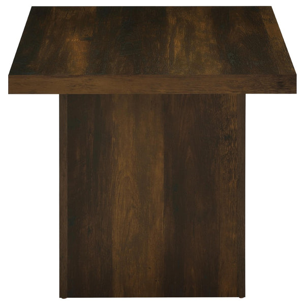 English Elm Eldridge Square Two Piece Coffee and End Table Set for Modern Living Rooms Dark Pine B062S02041
