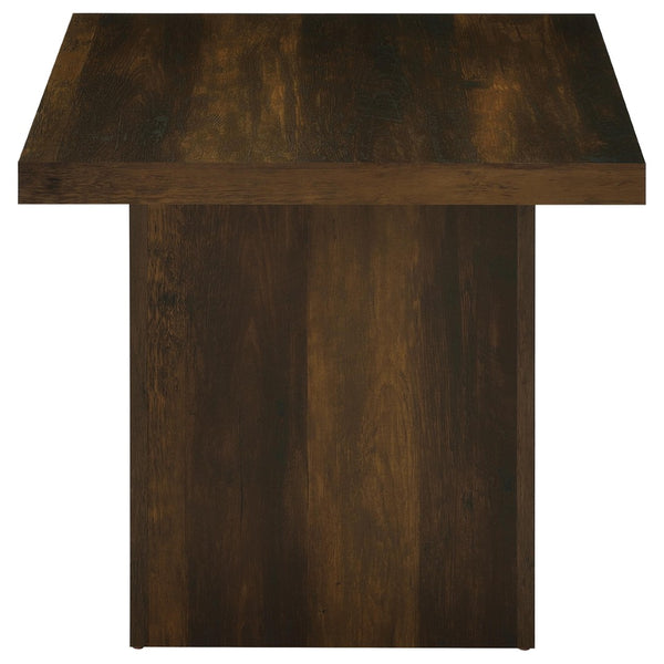 English Elm Eldridge Square Two Piece Coffee and End Table Set for Modern Living Rooms Dark Pine B062S02041