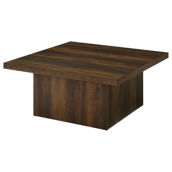 English Elm Eldridge Square Two Piece Coffee and End Table Set for Modern Living Rooms Dark Pine B062S02041