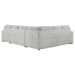 English Elm Thurston Corduroy Sleeper Sectional with Storage Chaise for Modern Living Rooms B062S02045