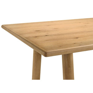 English Elm Lytton Knotty Oak Veneer Trestle Dining Table Seats Six Modern Farmhouse Style B062S02052
