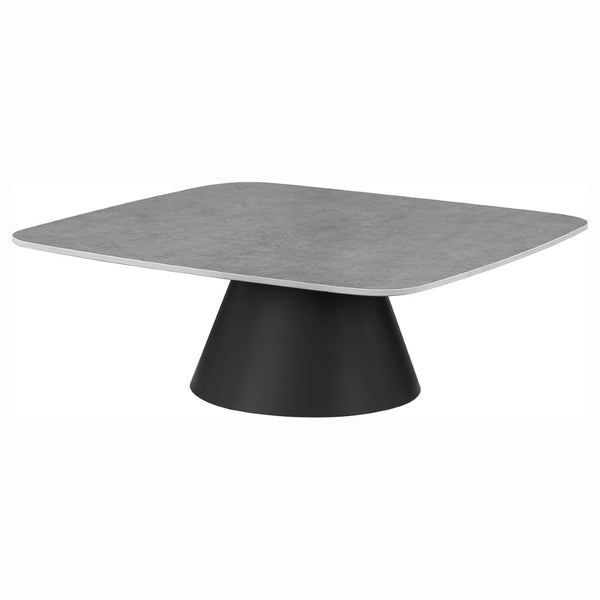 English Elm Duncan Nesting Coffee Table Set Concrete Look Matte Black Bases Modern Living Room B062S02062