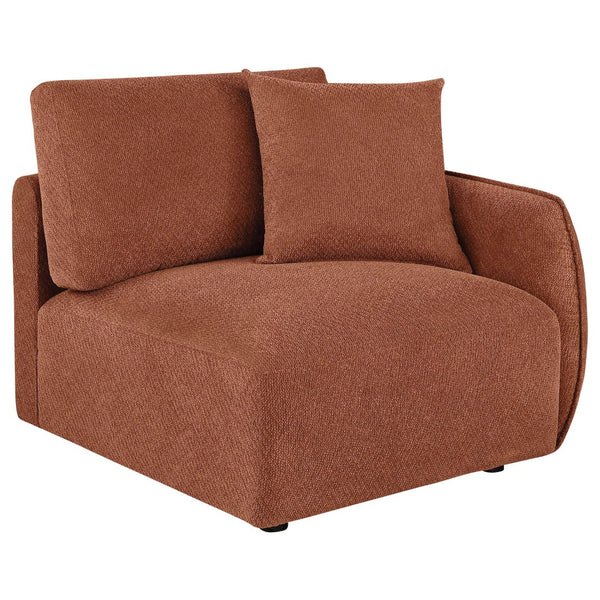 English Elm Logan Five Piece Chenille Modular Sectional for Open Concept Contemporary Living Rooms B062S02068